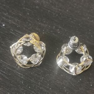 Diamond Circle Earrings